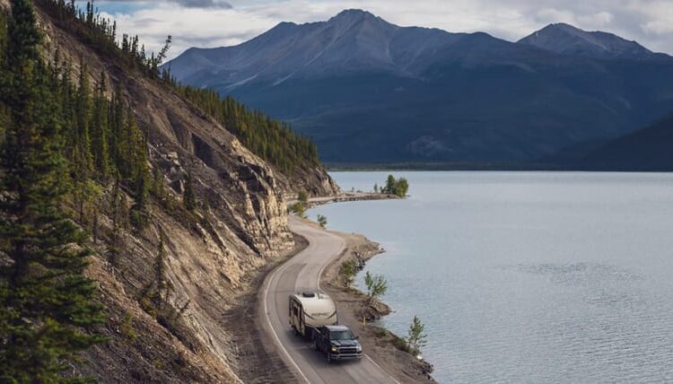 rv along highway in bc