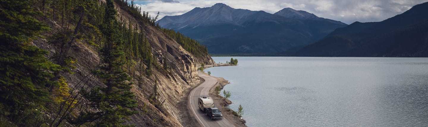 rv along highway in bc