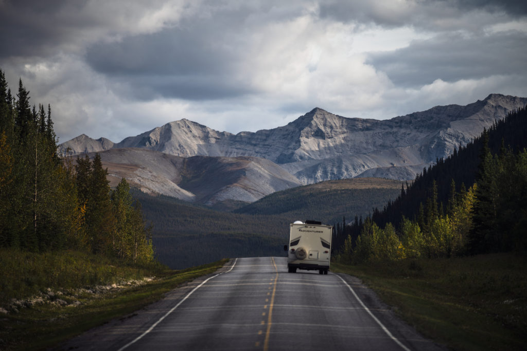 DRIVING INTO MOUNTAINS