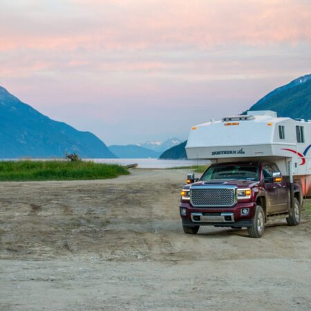 truck camper in the yukon