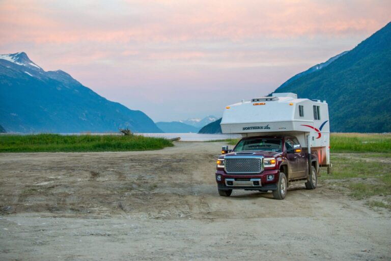 truck camper in the yukon