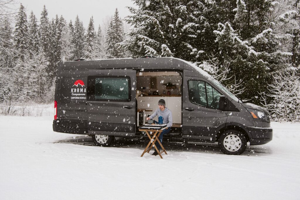 Winter RVing in a Class B