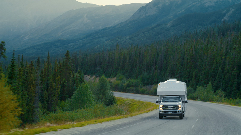 RV driving in Yukon