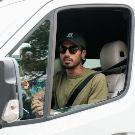 Man behind the wheel driving a motorhome for the first time | Go RVing Canada