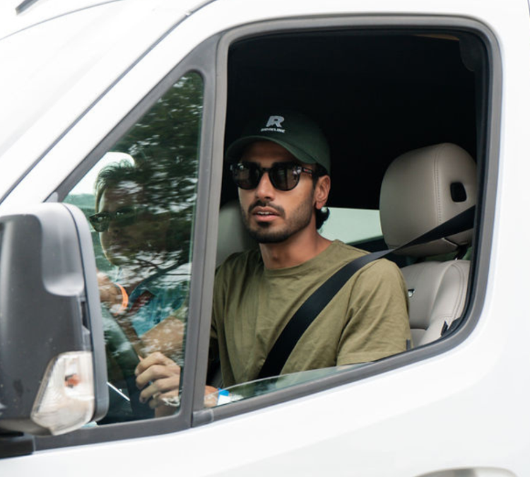 Man behind the wheel driving a motorhome for the first time | Go RVing Canada