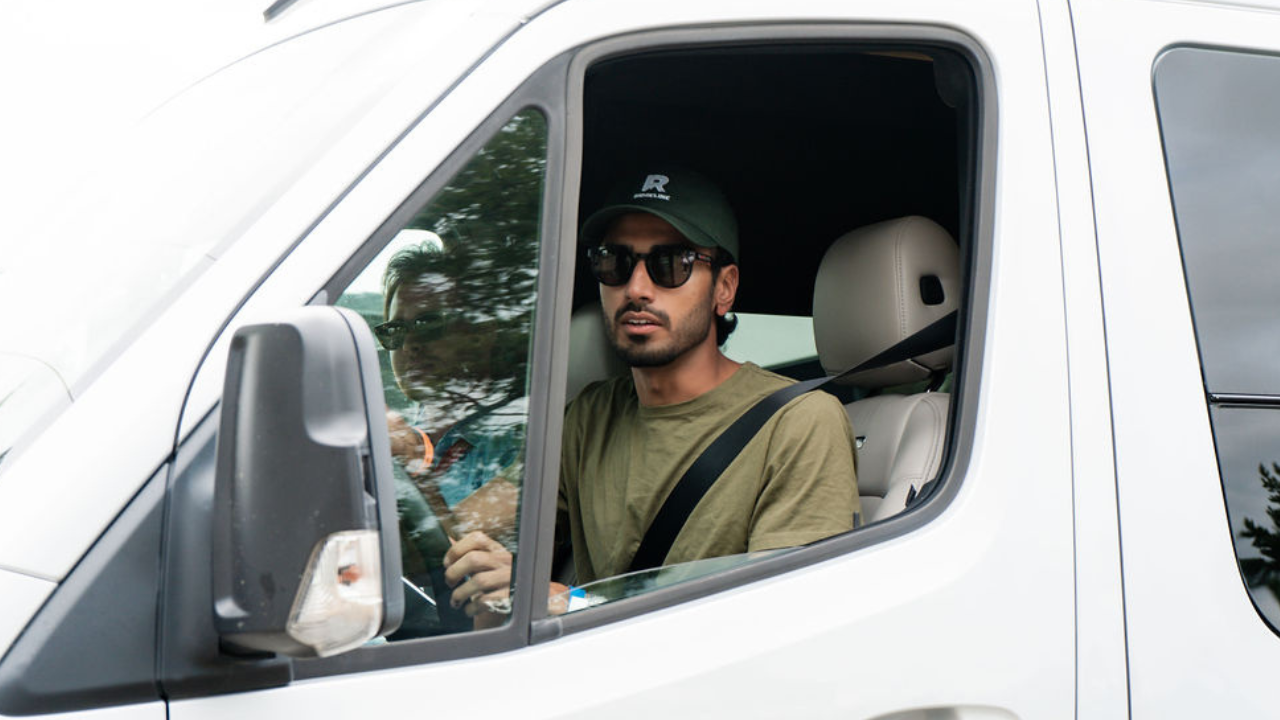 Man behind the wheel driving a motorhome for the first time | Go RVing Canada