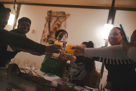 BGOW group at La Traite Restaurant, Wendake