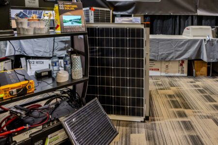 RV solar panel system