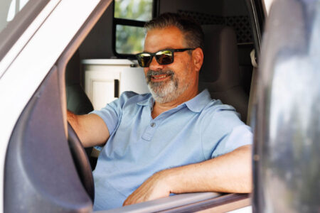 Pat Roach, Randy from Trailer Park Boys, behind the wheel on an RV road trip