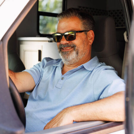 Pat Roach, Randy from Trailer Park Boys, behind the wheel on an RV road trip