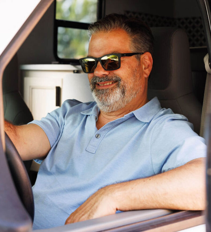 Pat Roach, Randy from Trailer Park Boys, behind the wheel on an RV road trip