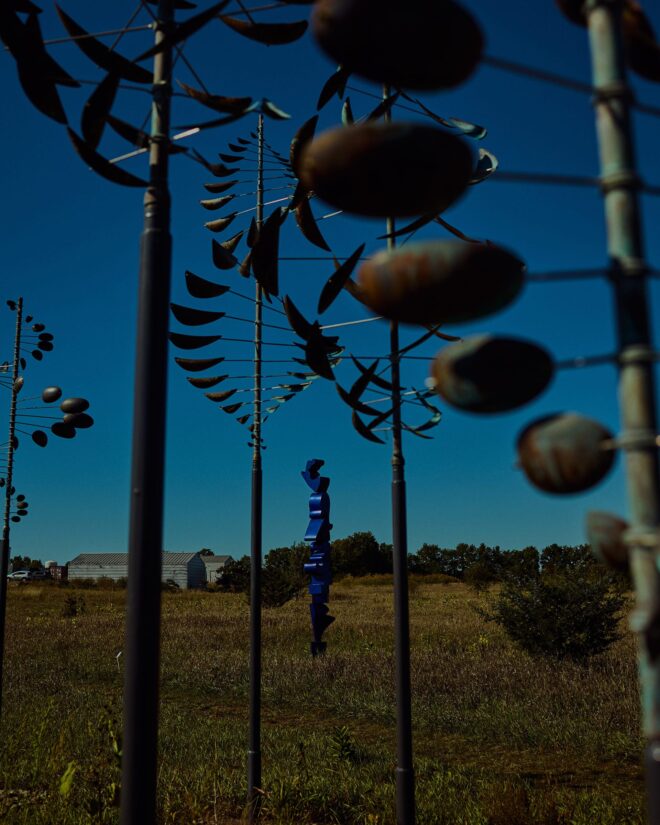 Large outdoor sculpture at Oeno Gallery in Prince Edward County